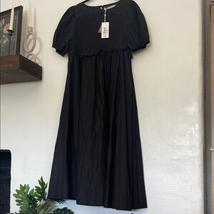 Bohemian trader smocked dress